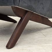 1970s, Danish design by Illum Wikkelsø, reupholstered armchair, leather.