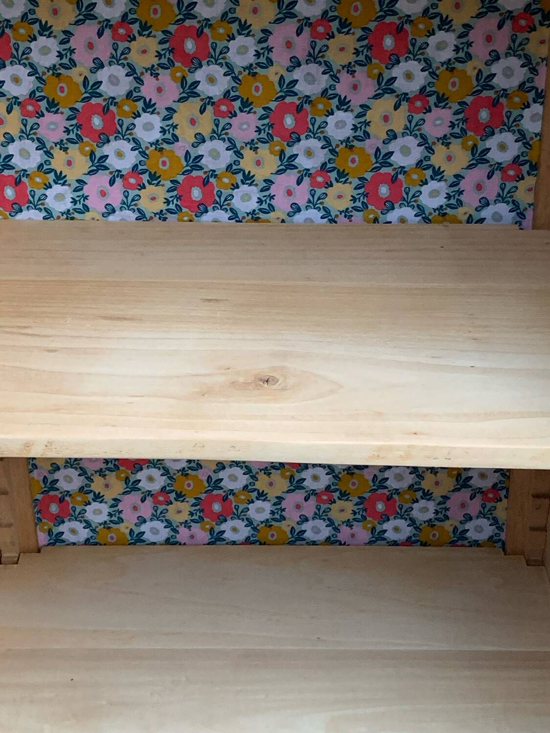 Armoire parisienne asymétrique bois brut 1950