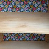 Armoire parisienne asymétrique bois brut 1950