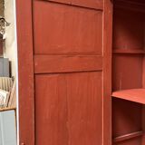 Antique painted wardrobe.