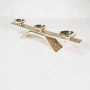 Mid Century Candlestick, WMF, designed by Kurt Radke, 1960s.
