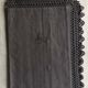 Antique cotton pillowcase tinted in smocke gray