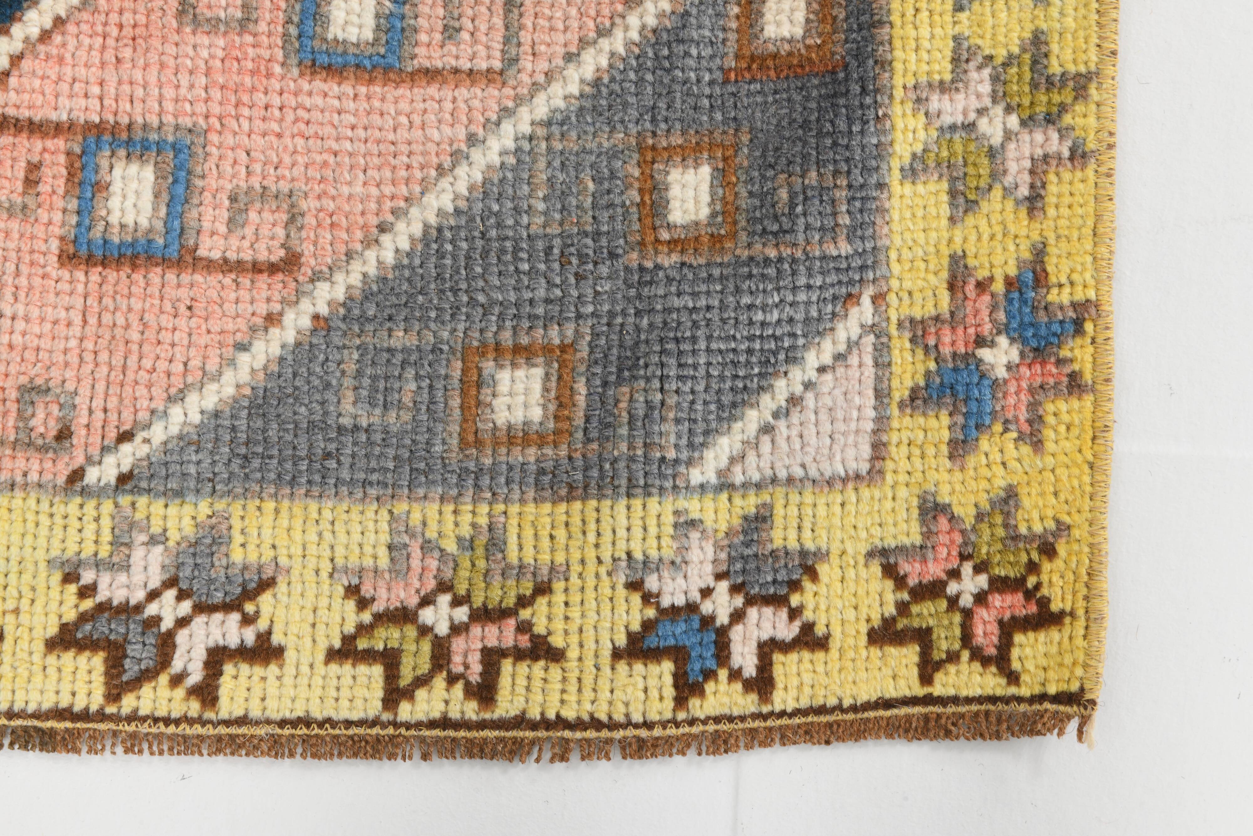 2x9 Modern Oushak Runner Rug 77x277Cm