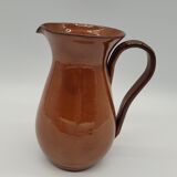 Brown enamelled sandstone jug