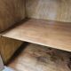 Art Deco sideboard in root walnut and fog with an aluminium base, 1940.