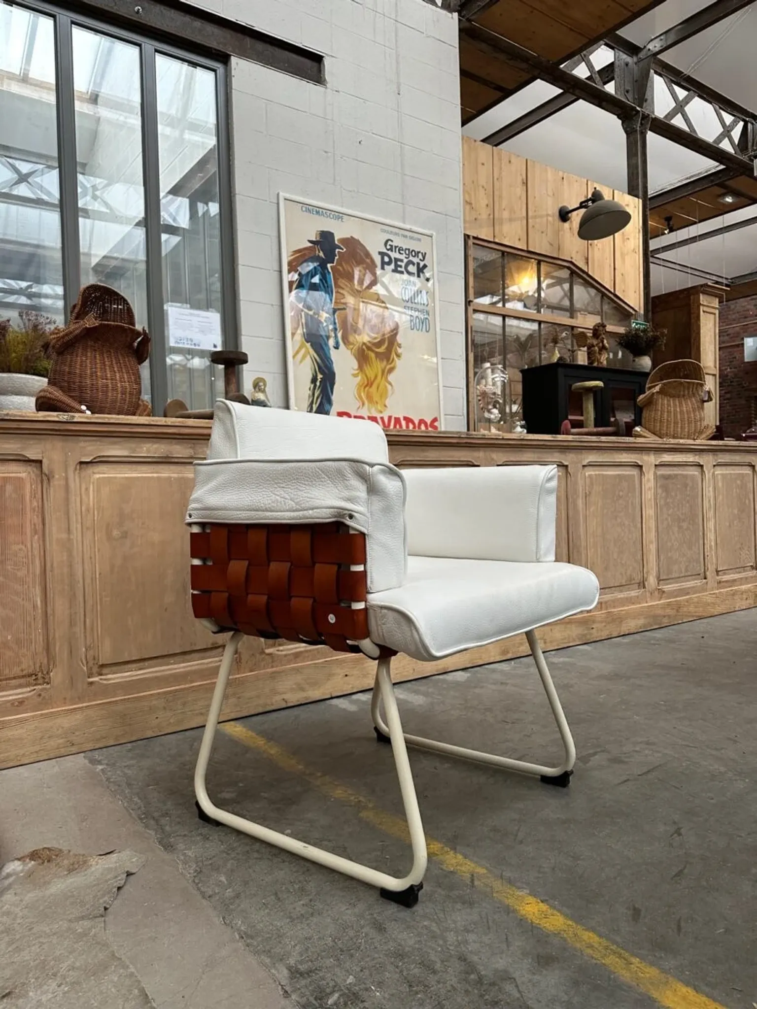 Fauteuil en cuir 80s