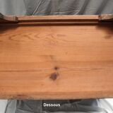 Low mado buffet, marble top, sanded