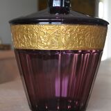 Large ornamental punch bowl/Art Deco pot Amethyst August Walther