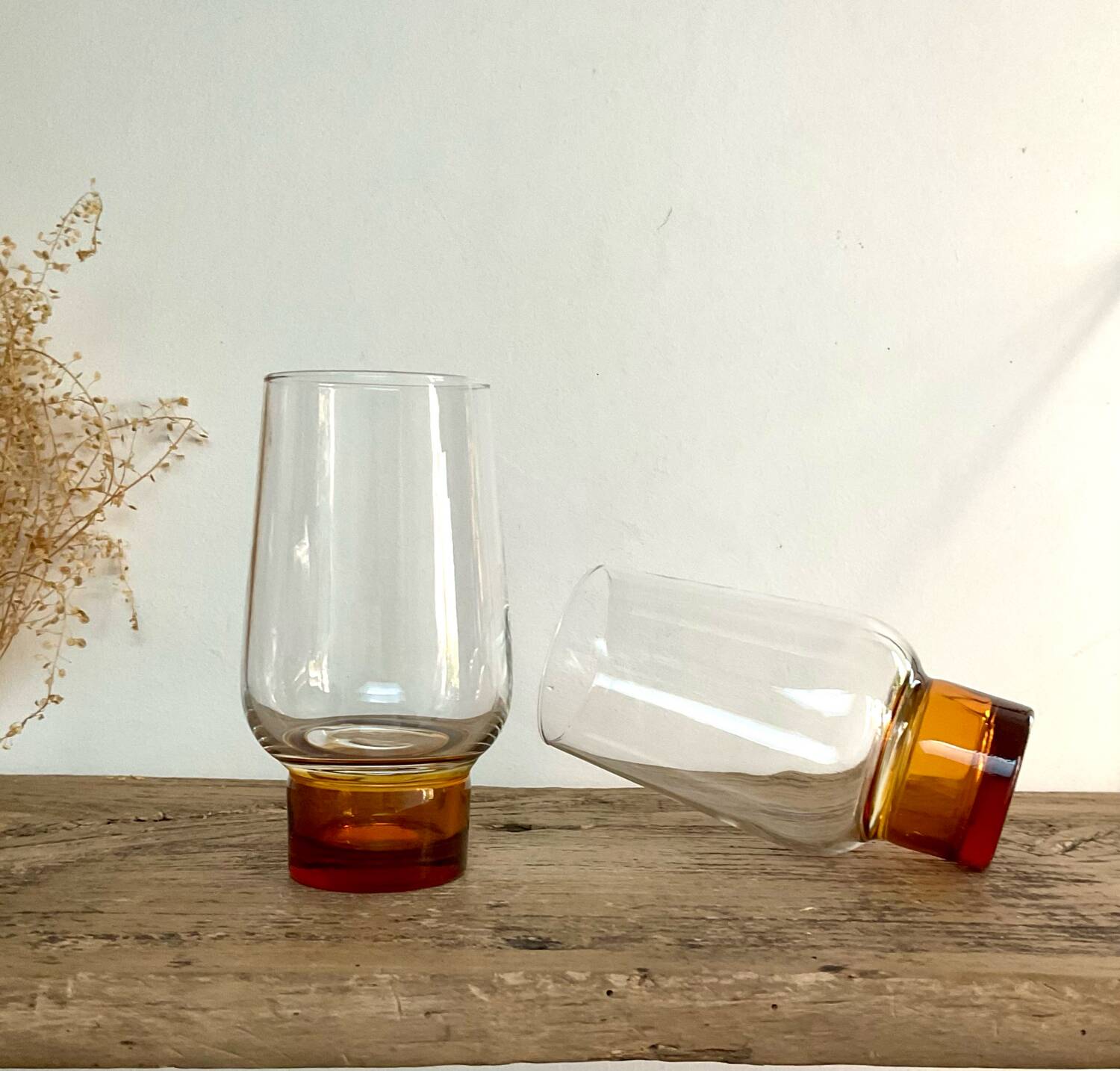 6 vintage luminarc glasses