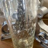 Vintage bubbled glass vase, 1970