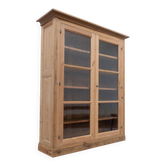 Old wooden library with 2 doors - Early 20th century
