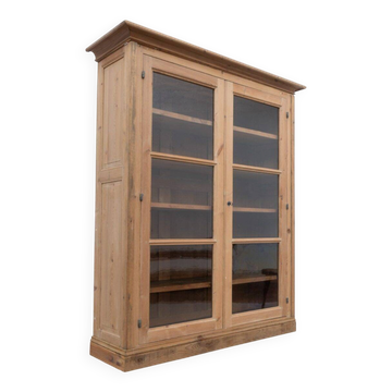 Old wooden library with 2 doors - Early 20th century
