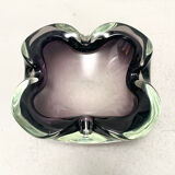 Sommerso ashtray in Murano glass 60 years