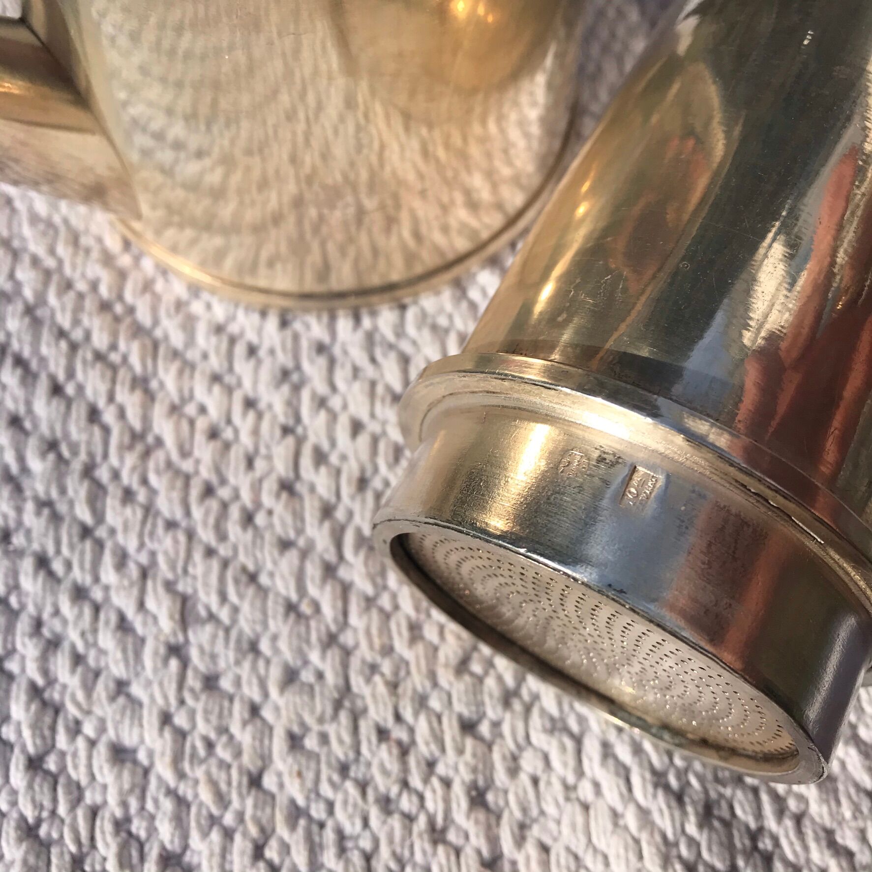 Signed 1900-silver-plated coffee maker