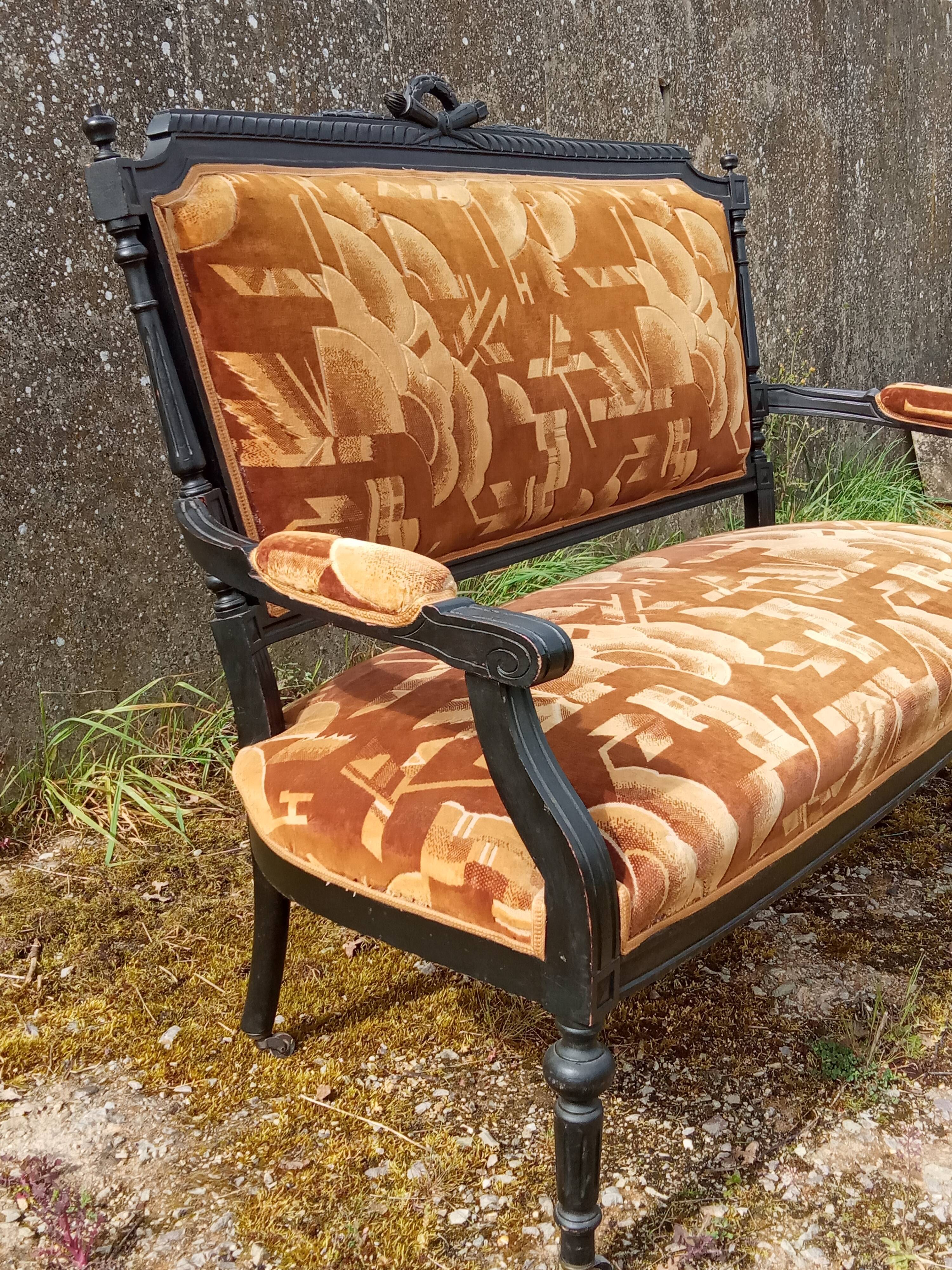 Louis XVI style bench of Art-deco period