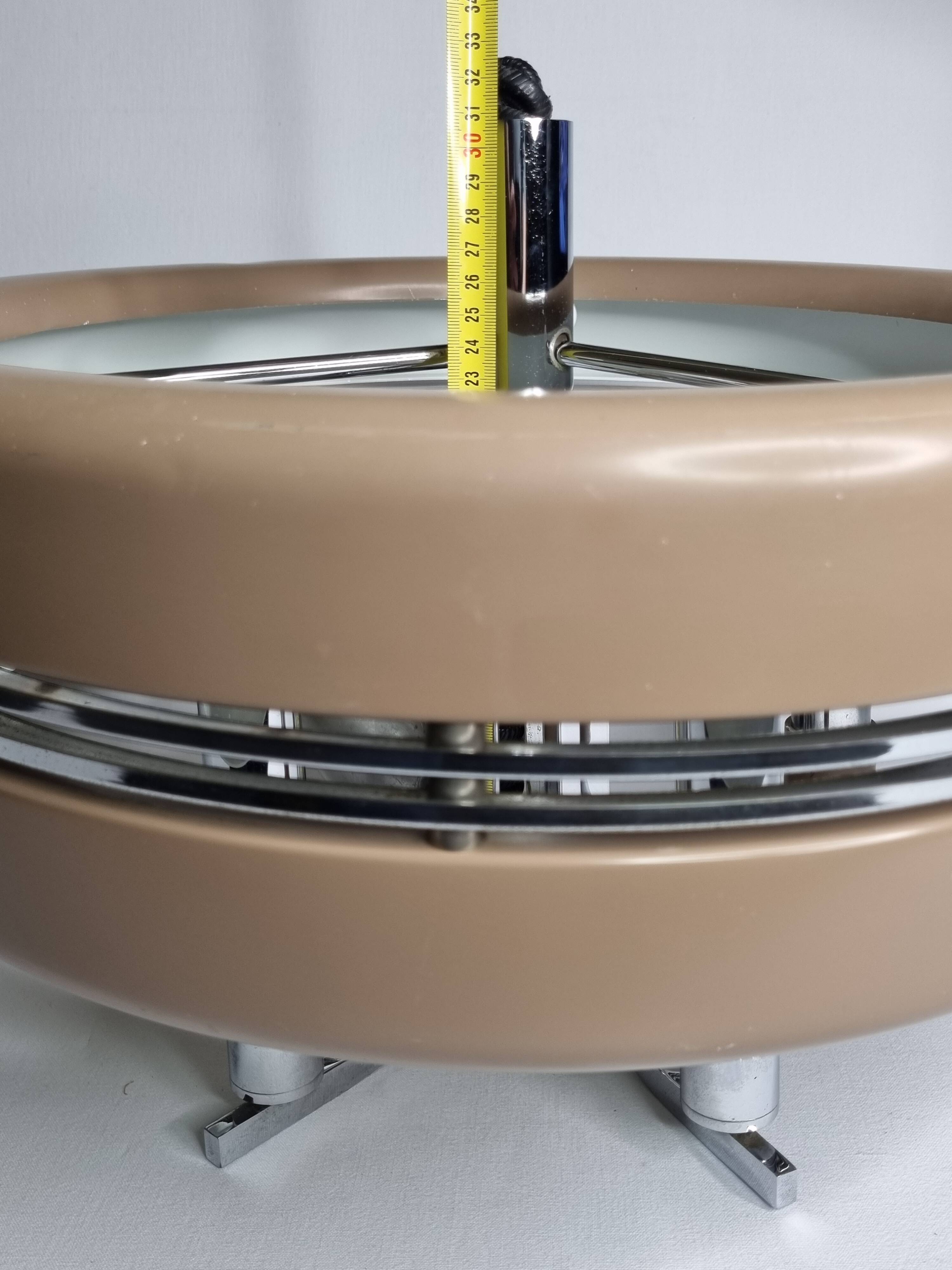 Space Age Rolly pendant light, Italian design, 70s