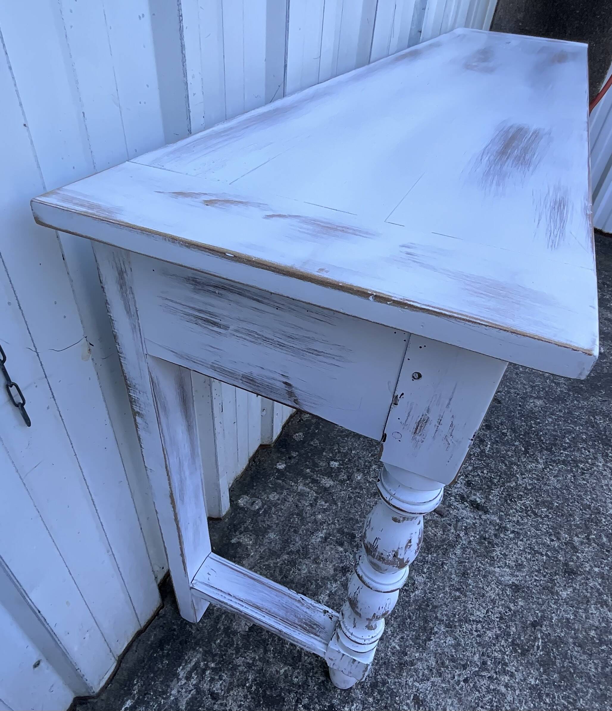 Console table in patinated fruitwood, 19th century