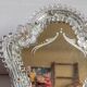 Venetian mirror 22cm X 24 cm Murano glass to pose 50s