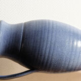 Carafe en grés émaillé bleu