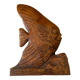 Wooden sculpture representing a langeac fish