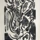Nicole quétin, the grass lights up its lights, c. 1990. etching signed in pencil