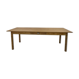 Oak and pine farmhouse table