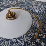 Original white opaline pendant light