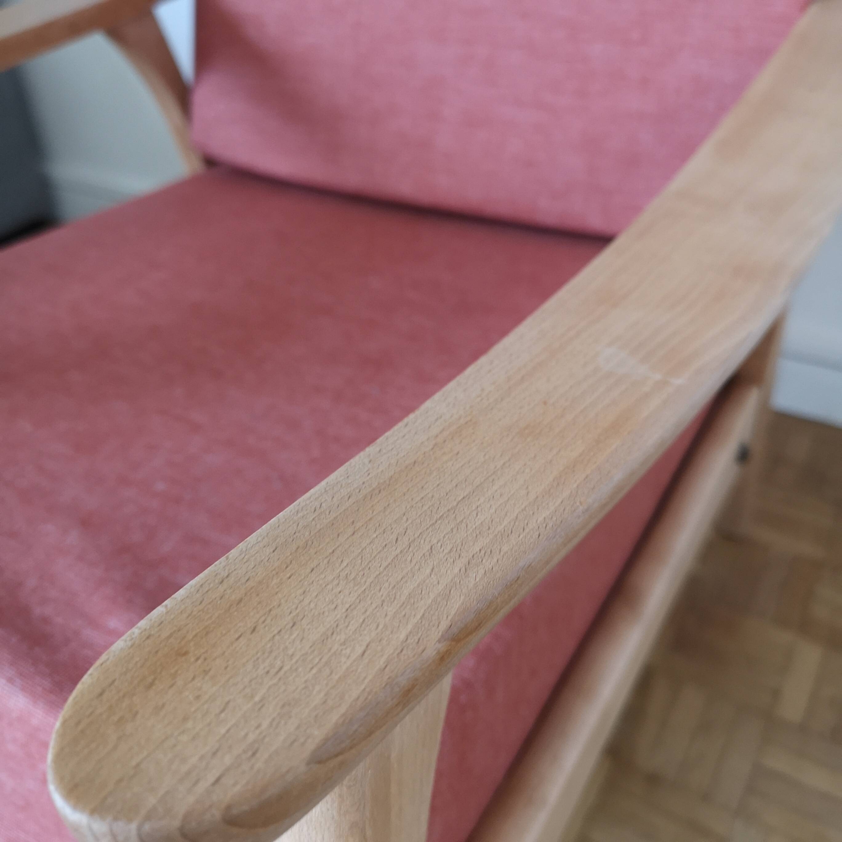 Fauteuil scandinave vintage 1950 1960