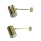 Large pair of brass wall or ceiling lights, 1960.