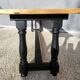 Two-tone coffee table bench, 19th century