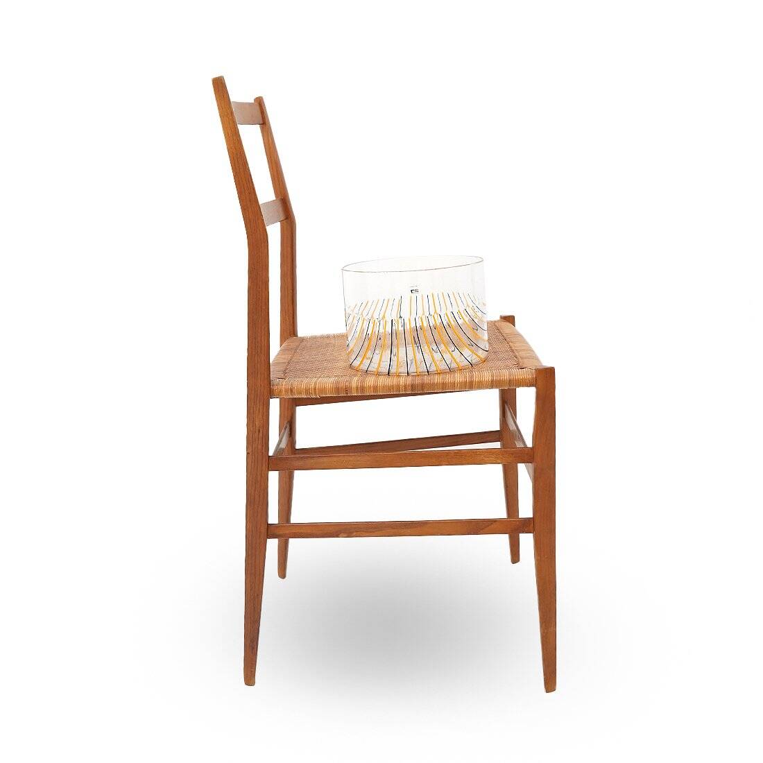 Transparent striped vase by Rosanna Toso for Fratelli Toso, 1970s.