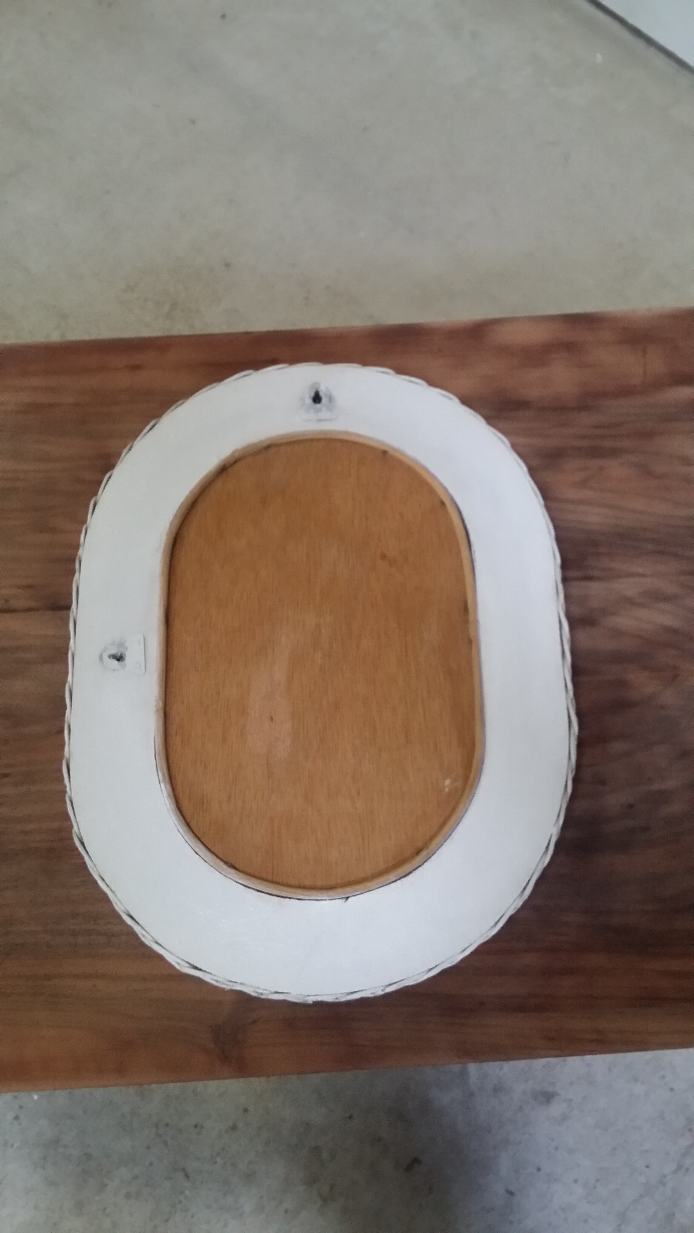 60-year rattan mirror