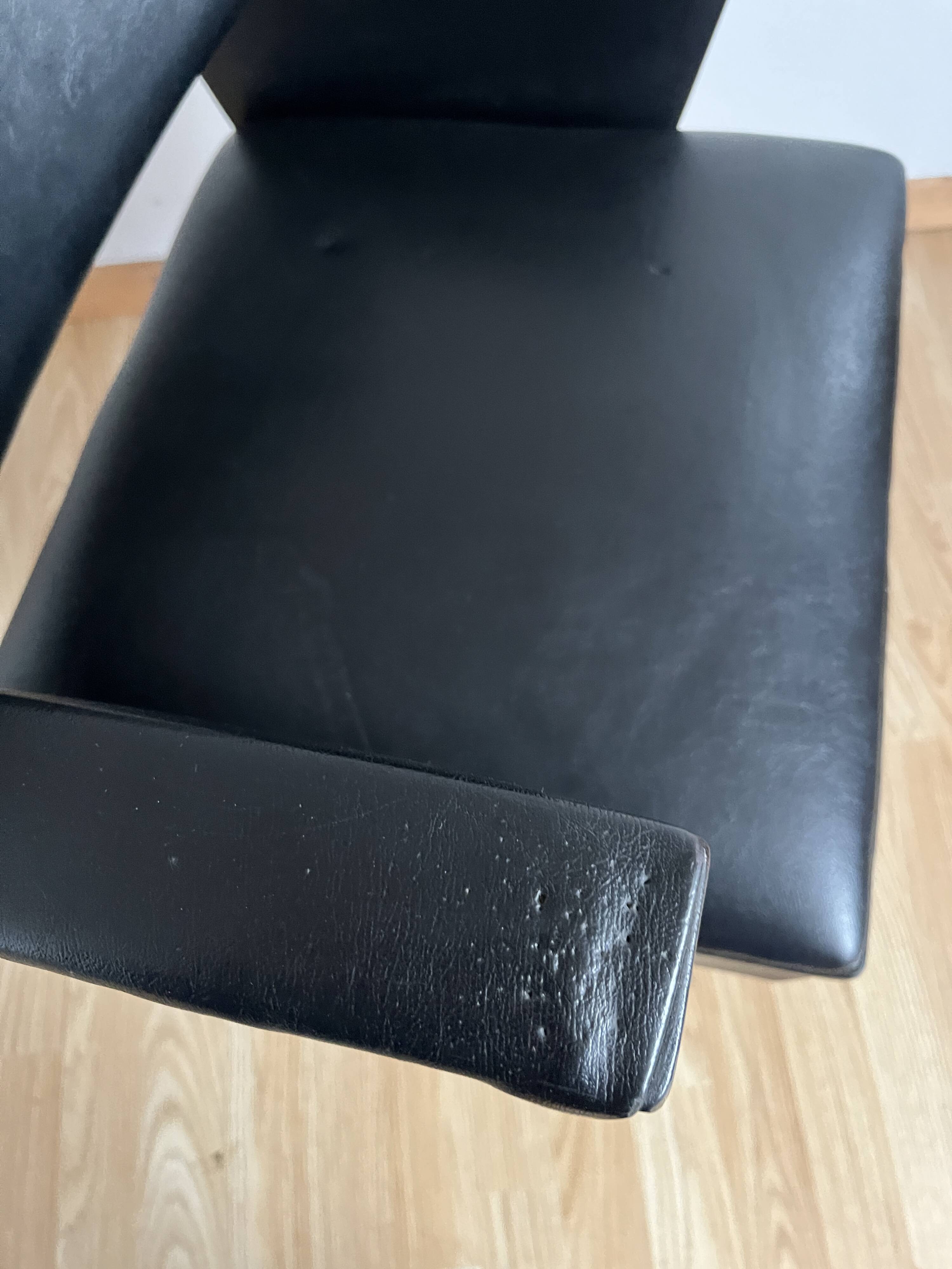 Vintage leatherette armchair