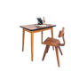 Bureau d’enfant vintage Mid-Century en bois table d’écolier rétro pour cham