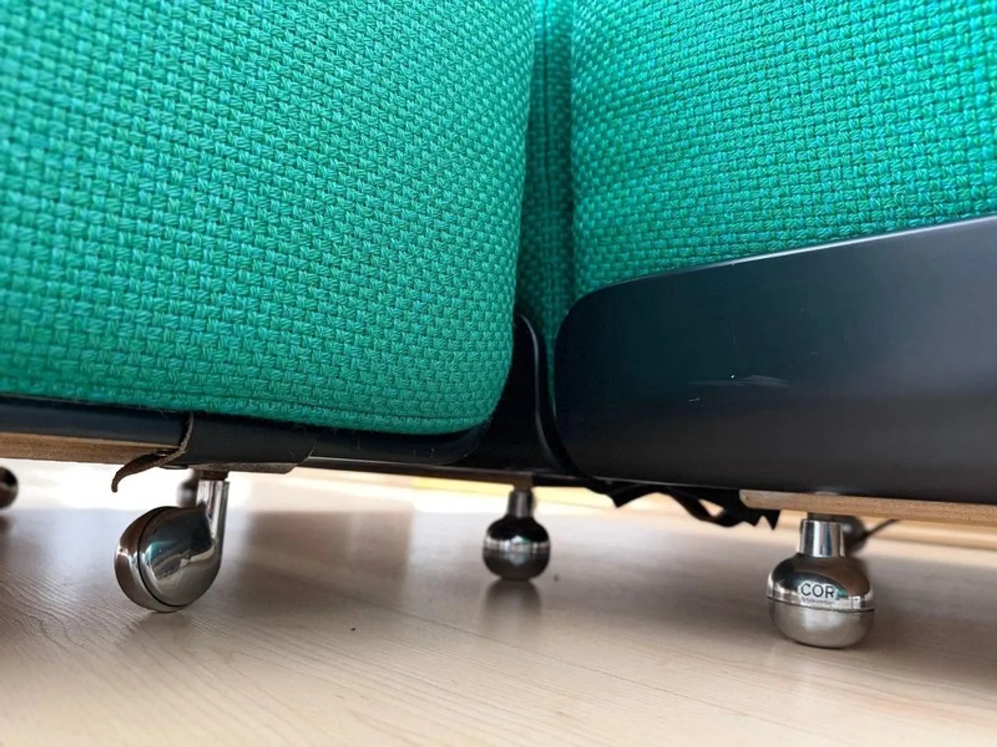 Modular green Orbis sofa ensemble by Luigi Colani for COR, Germany, 1970, set of 8