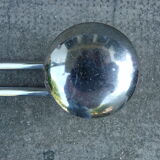 Coat rack in chromed steel 3 hooks 70s