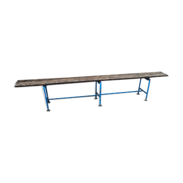 Banc vestiaire école années 70