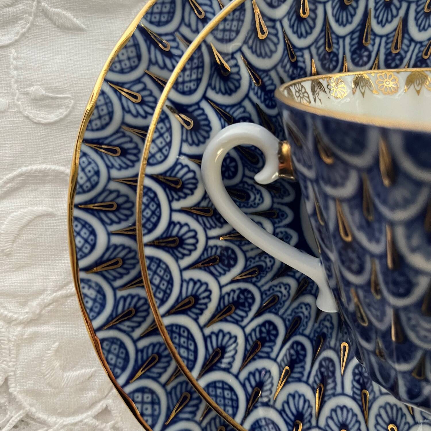 Lomonosov Russian Porcelain Cup Set