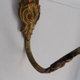 Golden brass wall hook