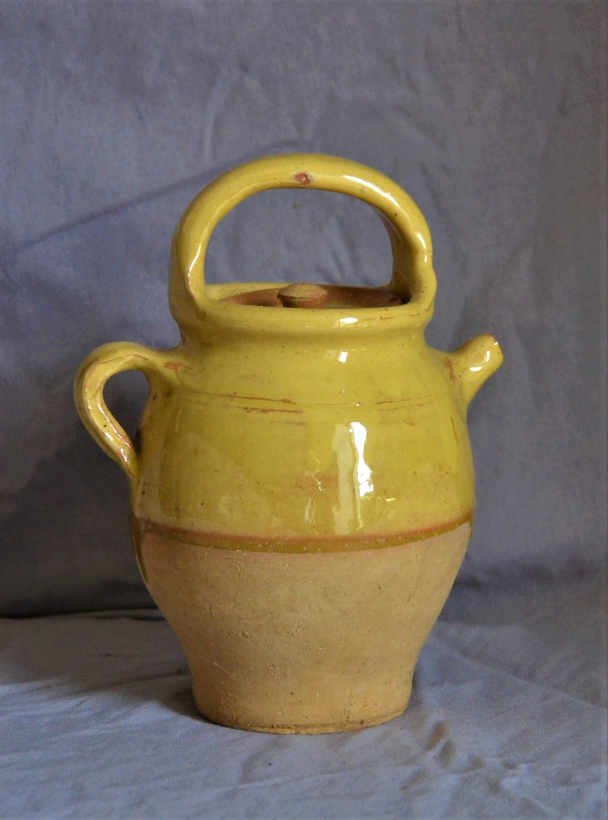 Small jug varnished yellow