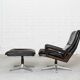 Vintage Lounge Chair & Ottoman by André Vandenbeuck for Strässle