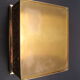 Golden brass cigar box manufactured by Erhard & Söhne around 1920