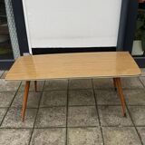 Table basse en stratifié style milieu du siècle