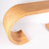Natural rattan console