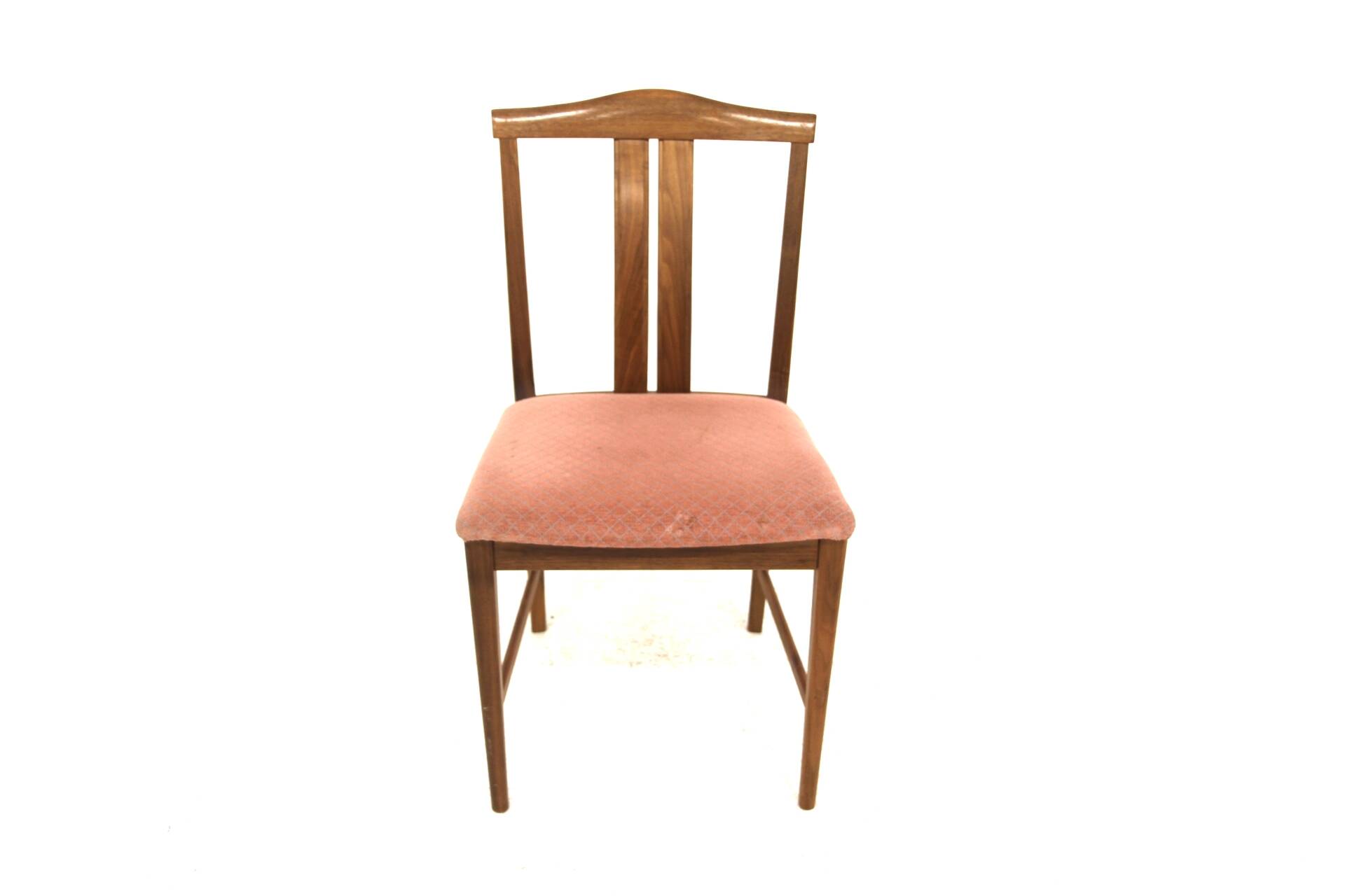 Set of 4 Scandinavian walnut chairs, Sweden, 1960