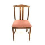 Set of 4 Scandinavian walnut chairs, Sweden, 1960