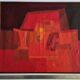 Lyma (katharina aeschliman) abstract composition oil on canvas signed