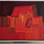 Lyma (katharina aeschliman) abstract composition oil on canvas signed
