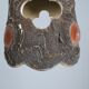 suspended lamp in brutalist ceramic France 1950