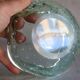 Daum green ashtray or empty pocket in bubbled glass